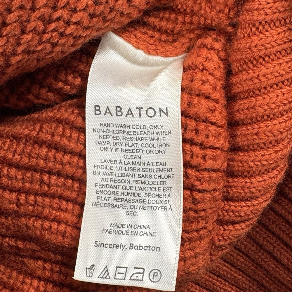 Babaton‎ Sweater Womens XS Cable Knit Pure Merino Wool Pullover Chunky NWOT - Picture 3 of 8